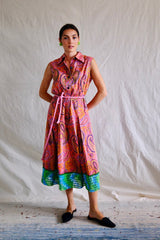 Vintage Paisley Dress, circa 1970