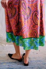 Vintage Paisley Dress, circa 1970