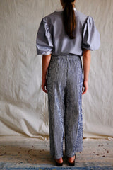 Marseille pants. Seersucker. B&W