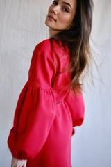 Julien dress. Winter Dress. Red