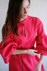 Julien dress. Winter Dress. Red