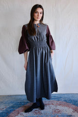 Taroudant dress. Mocca striped