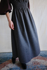 Taroudant dress. Mocca striped