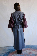 Taroudant dress. Mocca striped