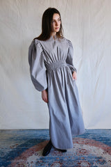 Taroudant dress. checkered. Mocca