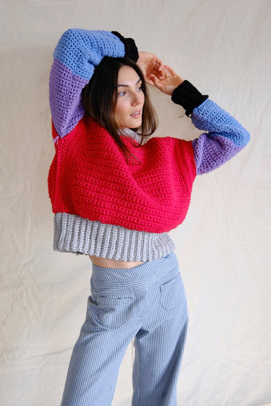 Knitwear No.94. Three colour Sweater