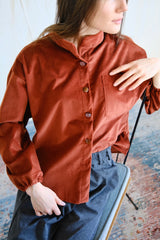 Cinnamon corduroy Travel Shirt