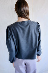 Colonelle Tunic. Flanell Grey