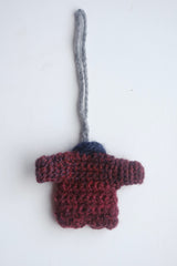 Hand crocheted charm. Mini Manou Coat