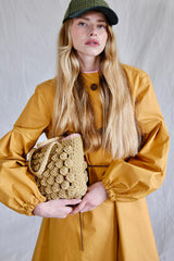 Raincoat. coucher de soleil