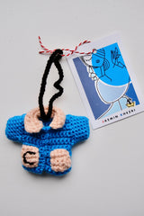 Hand crocheted charm. Monogram