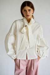 Seville couture blouse. White