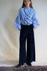 Seville Blouse Couture. Maurice. Ruffled
