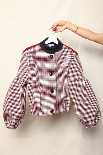 Bomber. Checkered. Blue/Red