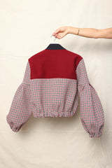 Bomber. Checkered. Blue/Red