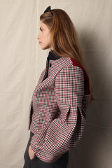 Bomber. Checkered. Blue/Red