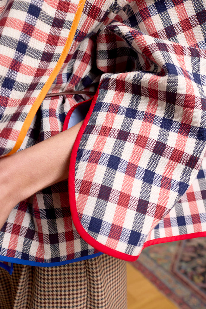 Checkered Reversible Kimono Kate