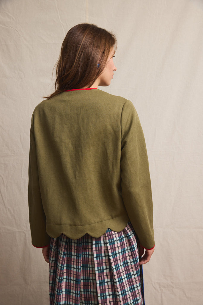 Trachtenjacke Wally. Woven Linen