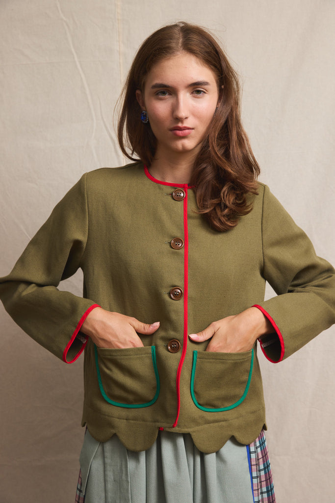 Trachtenjacke Wally. Woven Linen