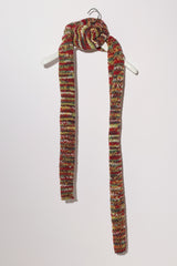multicoloured double yarn scarf