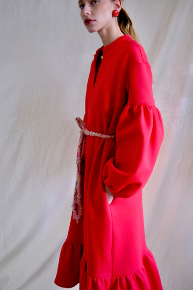 Julien dress. Winter Dress. Red