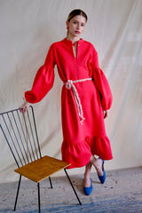 Julien dress. Winter Dress. Red