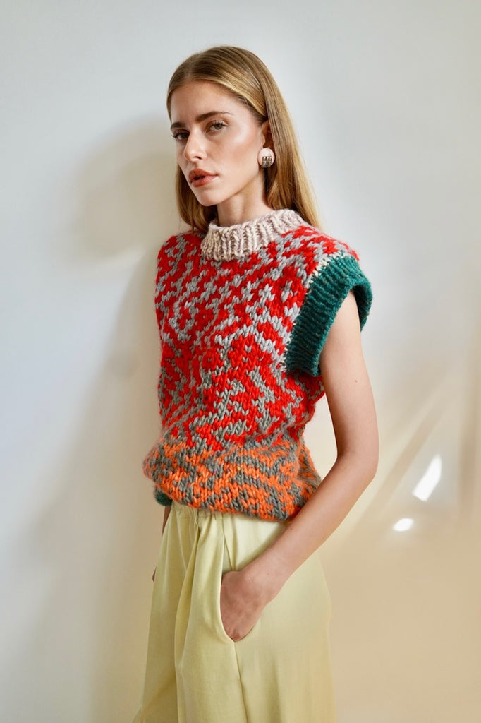 Knitwear No.146. Sleeveless Jumper Frederic
