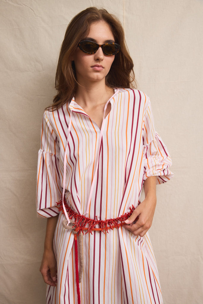 Julien Dress. Sun Faded Stripes
