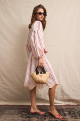 Julien Dress. Sun Faded Stripes