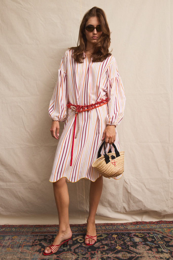 Julien Dress. Sun Faded Stripes