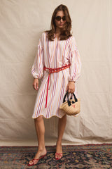 Julien Dress. Sun Faded Stripes