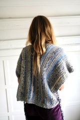 Knitwear No.101. Hand-knitted poncho vest