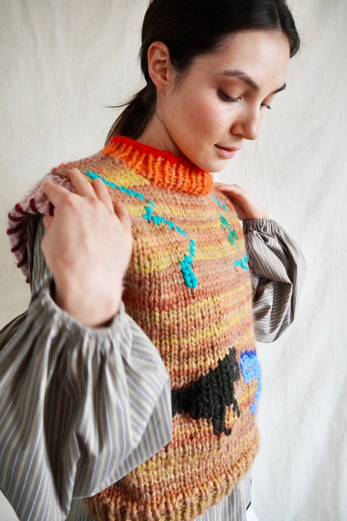 Knitwear No.134. Ride the Black Horse Jumper