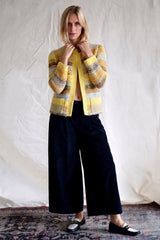 Knitwear No. 77 Cardigan with belt by Jasmin Khezri Collection, organic cotton, view 3 of 3