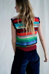 Knitwear No.87 . Sleevless Rainbow