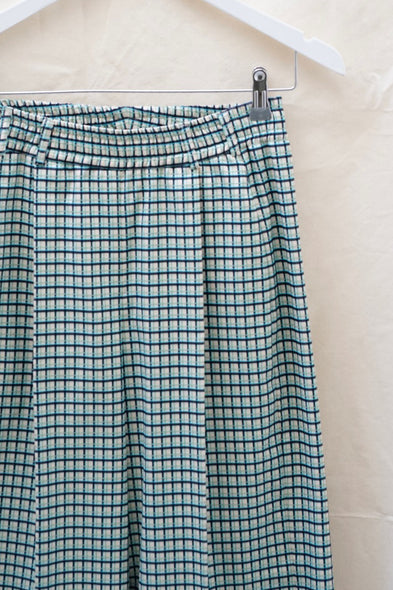 Marseille Pants. Checkered Green