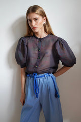 Memphis Blouse Silk by Jasmin Khezri Collection, silk chiffon