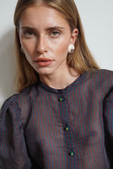 Memphis Blouse Silk by Jasmin Khezri Collection, silk chiffon, view 3 of 5