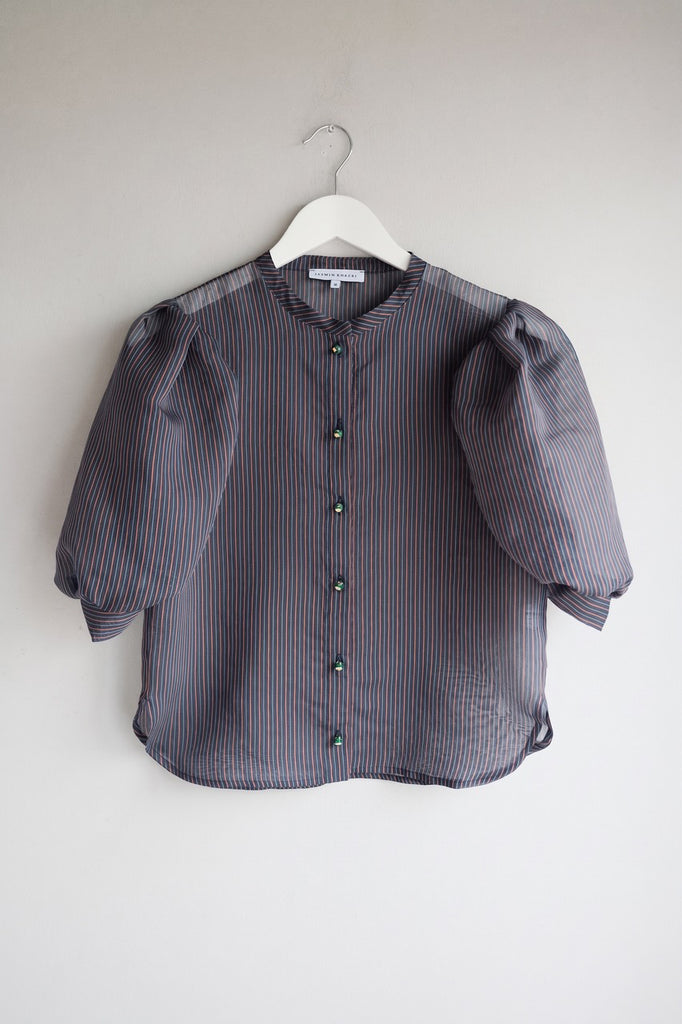 Memphis Blouse Silk by Jasmin Khezri Collection, silk chiffon, view 2 of 5
