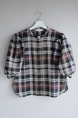 Memphis Blouse Glen Check by Jasmin Khezri Collection, cotton, view 2 of 4