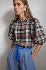 Memphis Blouse Glen Check by Jasmin Khezri Collection, cotton