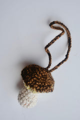 Hand crocheted charm. Mushroom Max