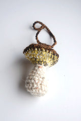 Hand crocheted charm. Mushroom Max