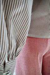 Nikola Blouse. Mocca Stripe