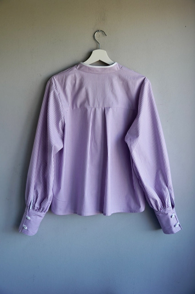 Nikola Blouse. Violet Stripe