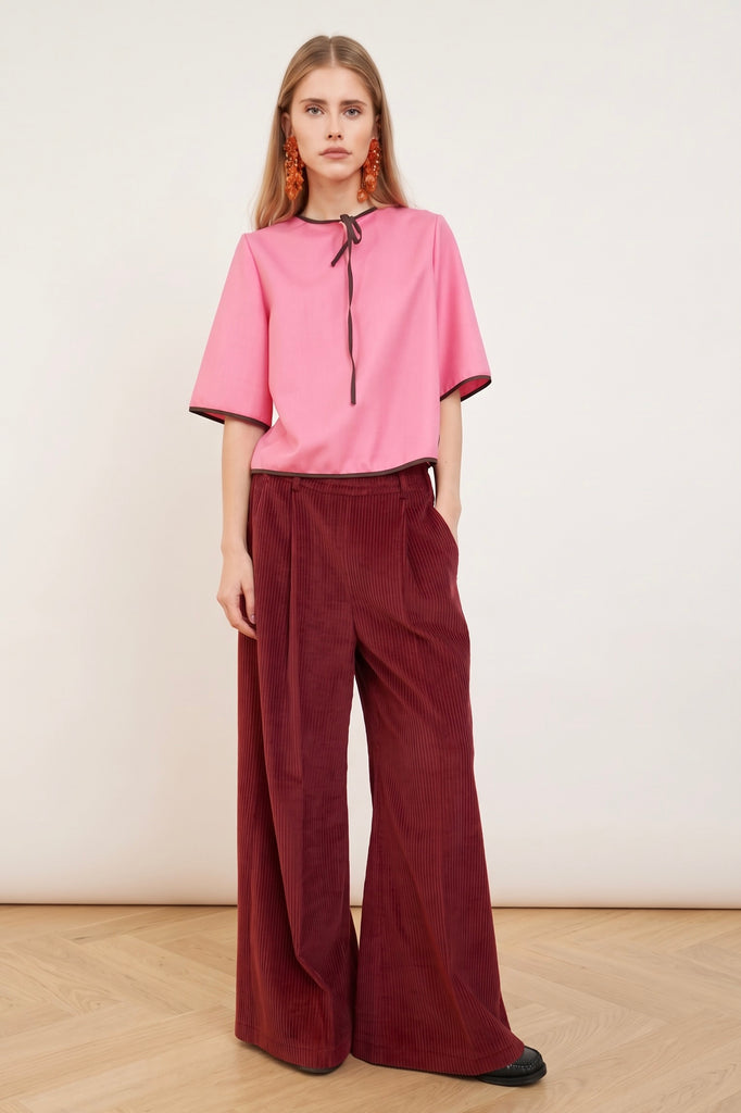 Palazzo Pants. Berry
