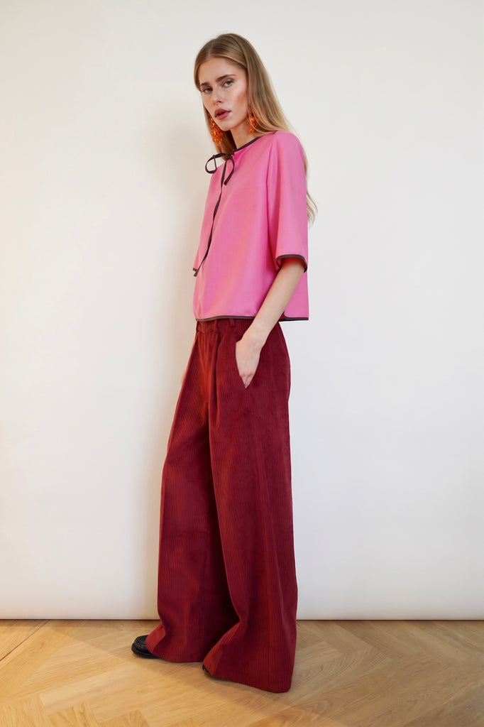 Palazzo Pants. Berry
