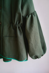 Parker Coat jacket. Forest Green