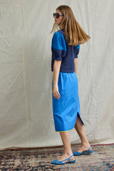 Pencil Skirt. Azur