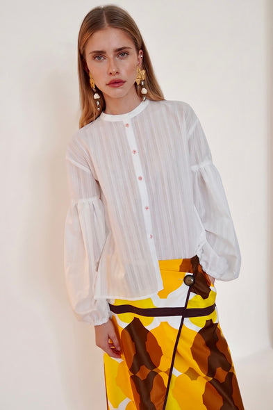 Seville Couture Blouse Pink Daisy by Jasmin Khezri Collection